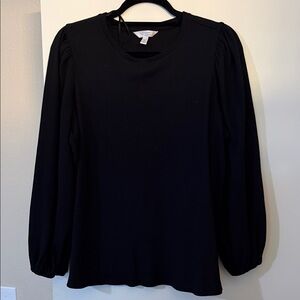 LC Lauren Conrad Classic Black Long Sleeve Top